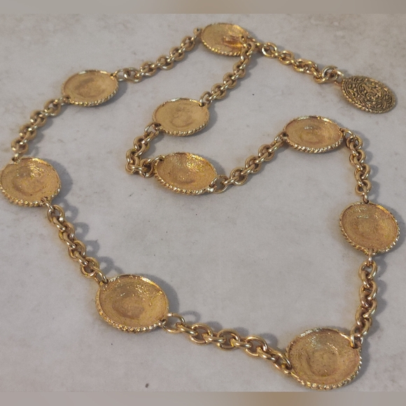 Authentic CHANEL Equestrian Medallion Belt/Long Necklace - Picture 6 of 15